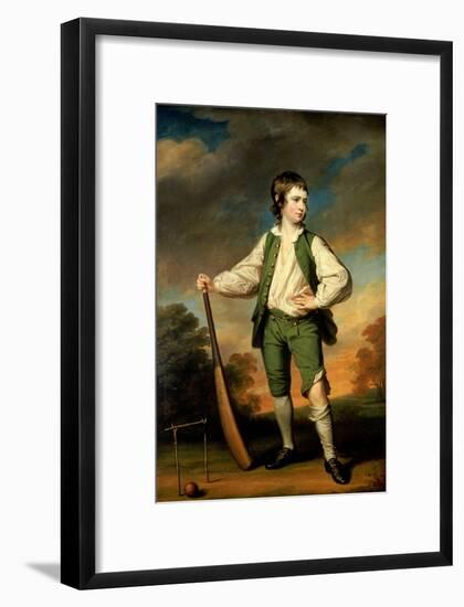 The Young Cricketer - Portrait of Lewis Cage, 1768-Francis Cotes-Framed Giclee Print