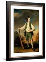 The Young Cricketer - Portrait of Lewis Cage, 1768-Francis Cotes-Framed Giclee Print