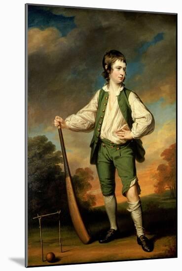 The Young Cricketer - Portrait of Lewis Cage, 1768-Francis Cotes-Mounted Giclee Print