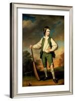 The Young Cricketer - Portrait of Lewis Cage, 1768-Francis Cotes-Framed Giclee Print