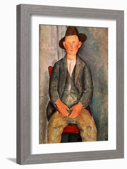 The Young Farmer, 1918-Amedeo Modigliani-Framed Giclee Print