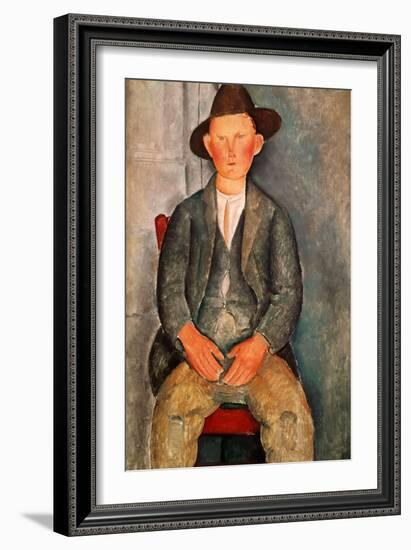 The Young Farmer, 1918-Amedeo Modigliani-Framed Giclee Print