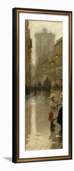 The Young Flower Vendor-Paul Fischer-Framed Giclee Print