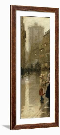 The Young Flower Vendor-Paul Fischer-Framed Giclee Print