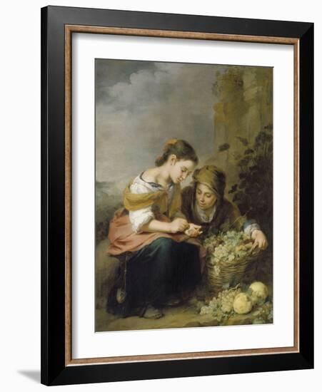 The Young Fruit Merchant, about 1670/75-Bartolomé Estéban Murillo-Framed Giclee Print