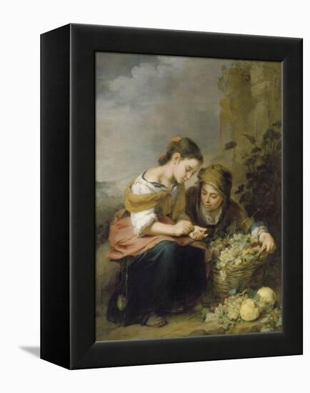 The Young Fruit Merchant, about 1670/75-Bartolomé Estéban Murillo-Framed Premier Image Canvas