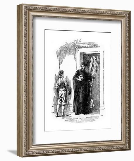 The Young Galileo and Ostilio Ricci-null-Framed Giclee Print