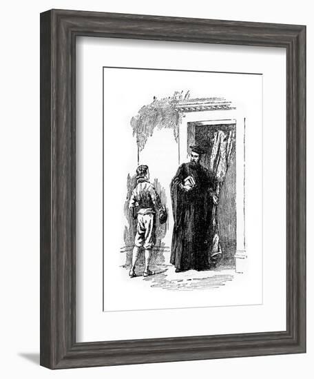 The Young Galileo and Ostilio Ricci-null-Framed Giclee Print