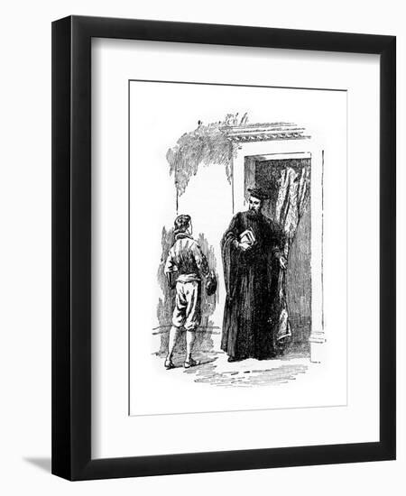 The Young Galileo and Ostilio Ricci-null-Framed Giclee Print