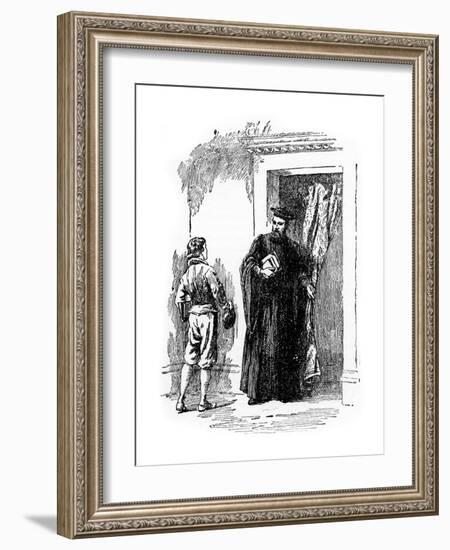 The Young Galileo and Ostilio Ricci-null-Framed Giclee Print