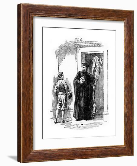 The Young Galileo and Ostilio Ricci-null-Framed Giclee Print