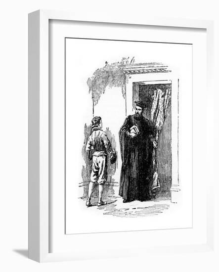 The Young Galileo and Ostilio Ricci-null-Framed Giclee Print