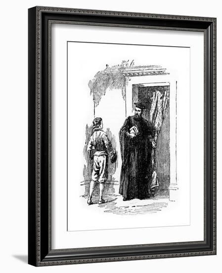 The Young Galileo and Ostilio Ricci-null-Framed Giclee Print