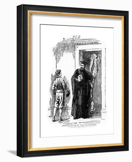 The Young Galileo and Ostilio Ricci-null-Framed Giclee Print