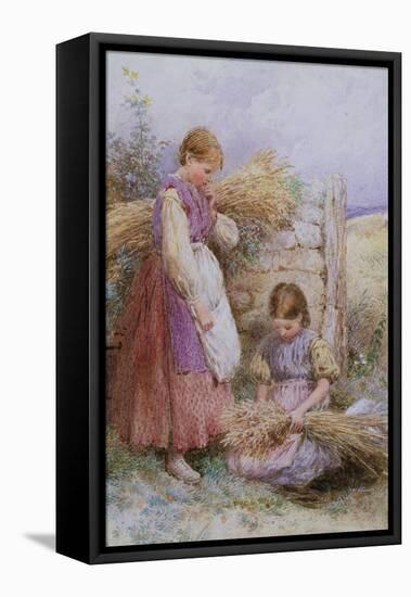 The Young Gleaners-Myles Birket Foster-Framed Premier Image Canvas