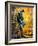 The Young Guy Playing A Saxophone-balaikin2009-Framed Art Print