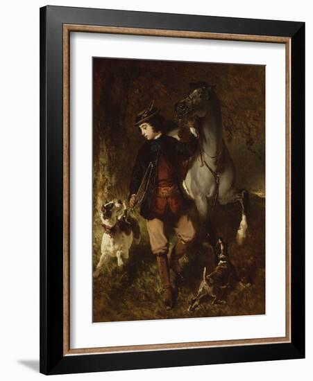 The Young Horseman-Alfred De Dreux-Framed Giclee Print