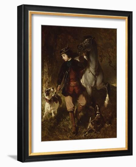 The Young Horseman-Alfred De Dreux-Framed Giclee Print