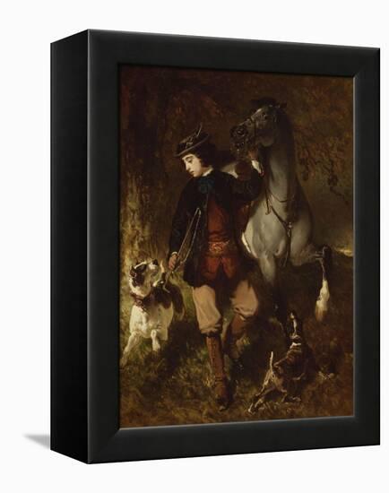 The Young Horseman-Alfred De Dreux-Framed Premier Image Canvas