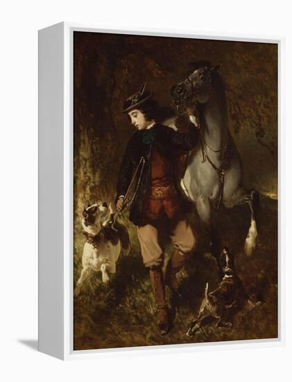 The Young Horseman-Alfred De Dreux-Framed Premier Image Canvas