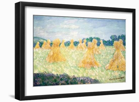 The Young Ladies of Giverny, Sun Effect, 1894-Claude Monet-Framed Giclee Print