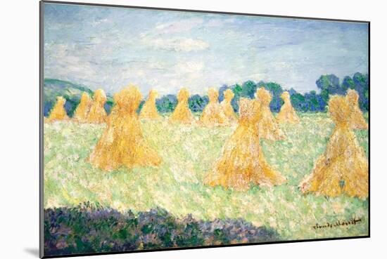 The Young Ladies of Giverny, Sun Effect, 1894-Claude Monet-Mounted Giclee Print