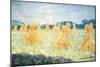 The Young Ladies of Giverny, Sun Effect, 1894-Claude Monet-Mounted Giclee Print