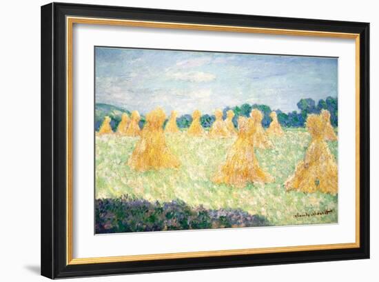 The Young Ladies of Giverny, Sun Effect, 1894-Claude Monet-Framed Giclee Print