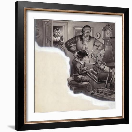 The Young Ludwig Van Beethoven-Pat Nicolle-Framed Giclee Print