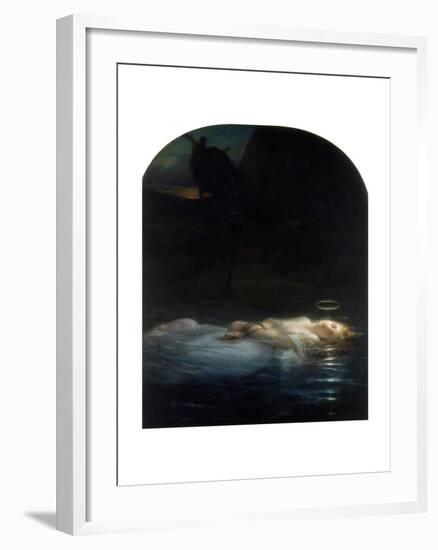 The Young Martyr, 1855-Paul Delaroche-Framed Giclee Print