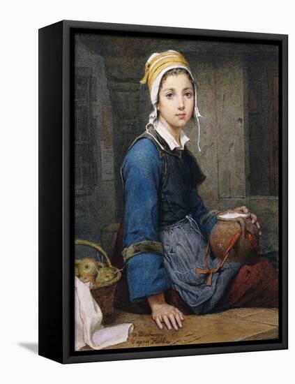 The Young Milk Maid-Deschanger, after Hublin O.-Framed Premier Image Canvas