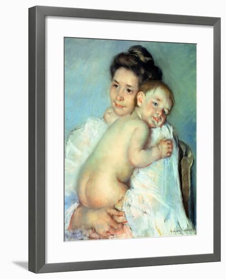 The Young Mother-Mary Cassatt-Framed Giclee Print