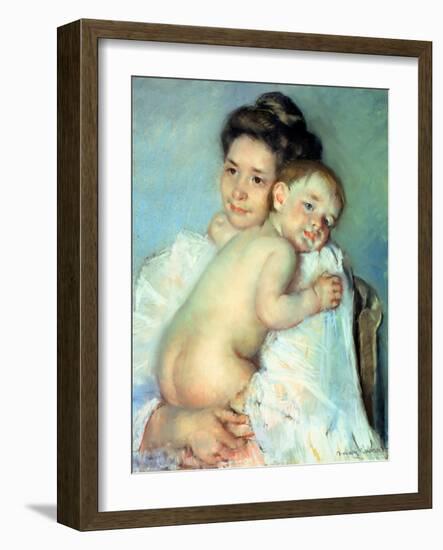 The Young Mother-Mary Cassatt-Framed Giclee Print