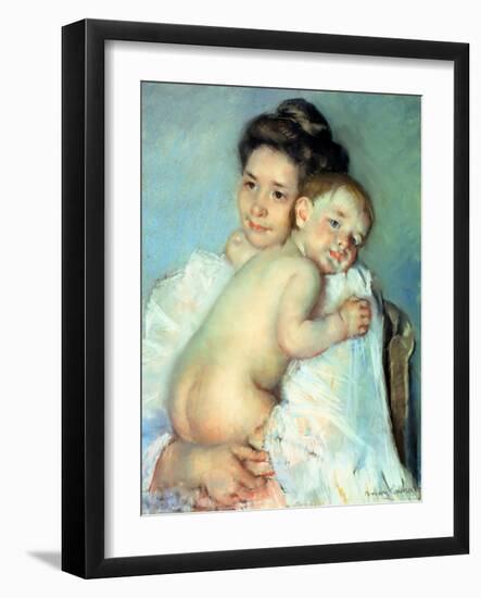 The Young Mother-Mary Cassatt-Framed Giclee Print