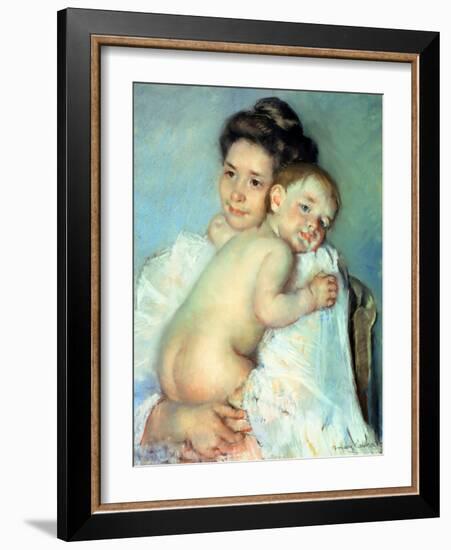 The Young Mother-Mary Cassatt-Framed Giclee Print