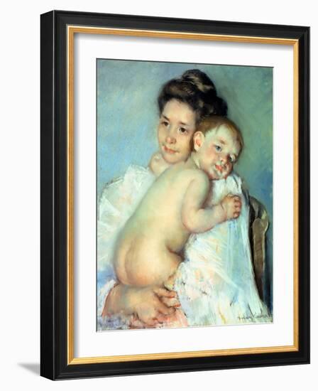 The Young Mother-Mary Cassatt-Framed Giclee Print