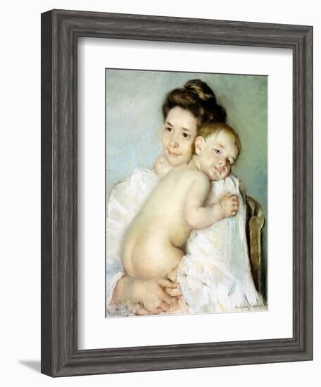 The Young Mother-Mary Cassatt-Framed Giclee Print