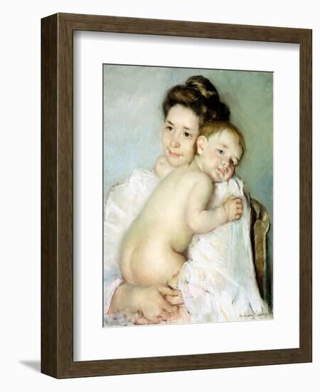 The Young Mother-Mary Cassatt-Framed Giclee Print