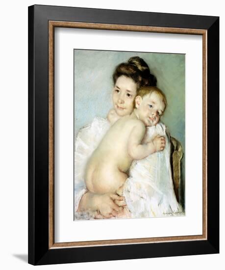 The Young Mother-Mary Cassatt-Framed Giclee Print