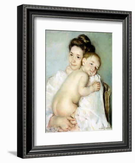 The Young Mother-Mary Cassatt-Framed Giclee Print