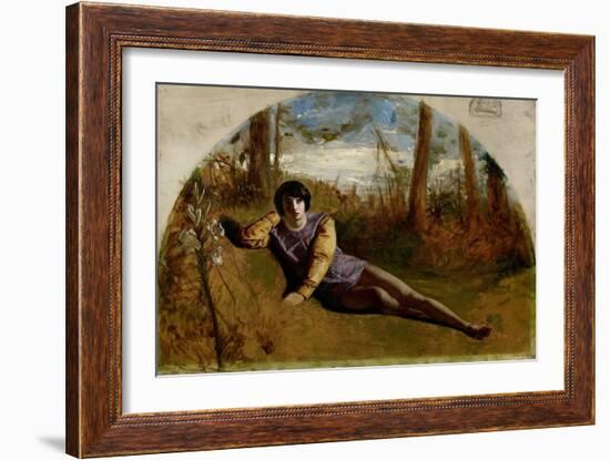 The Young Poet, 1849 (Oil on Canvas)-Arthur Hughes-Framed Giclee Print