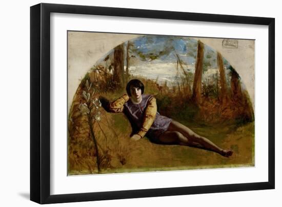 The Young Poet, 1849 (Oil on Canvas)-Arthur Hughes-Framed Giclee Print