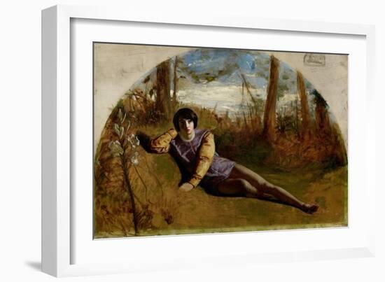 The Young Poet, 1849 (Oil on Canvas)-Arthur Hughes-Framed Giclee Print