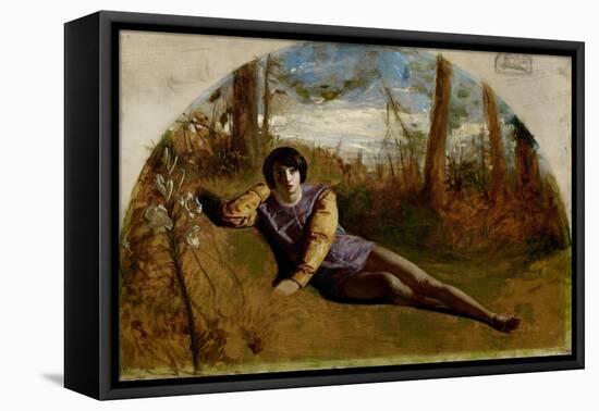 The Young Poet, 1849 (Oil on Canvas)-Arthur Hughes-Framed Premier Image Canvas