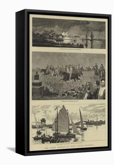 The Young Princes on their Cruise, Shanghai-William Lionel Wyllie-Framed Premier Image Canvas