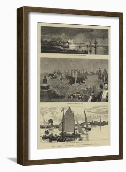 The Young Princes on their Cruise, Shanghai-William Lionel Wyllie-Framed Giclee Print