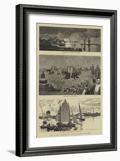 The Young Princes on their Cruise, Shanghai-William Lionel Wyllie-Framed Giclee Print