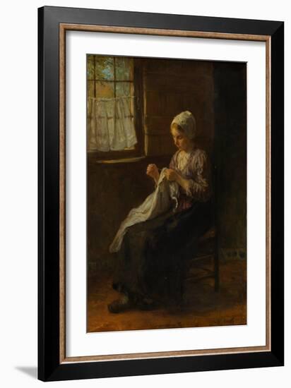 The Young Seamstress, C. 1880-Jozef Israëls-Framed Giclee Print