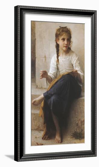 The Young Seamstress-William Adolphe Bouguereau-Framed Giclee Print