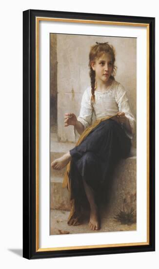 The Young Seamstress-William Adolphe Bouguereau-Framed Giclee Print